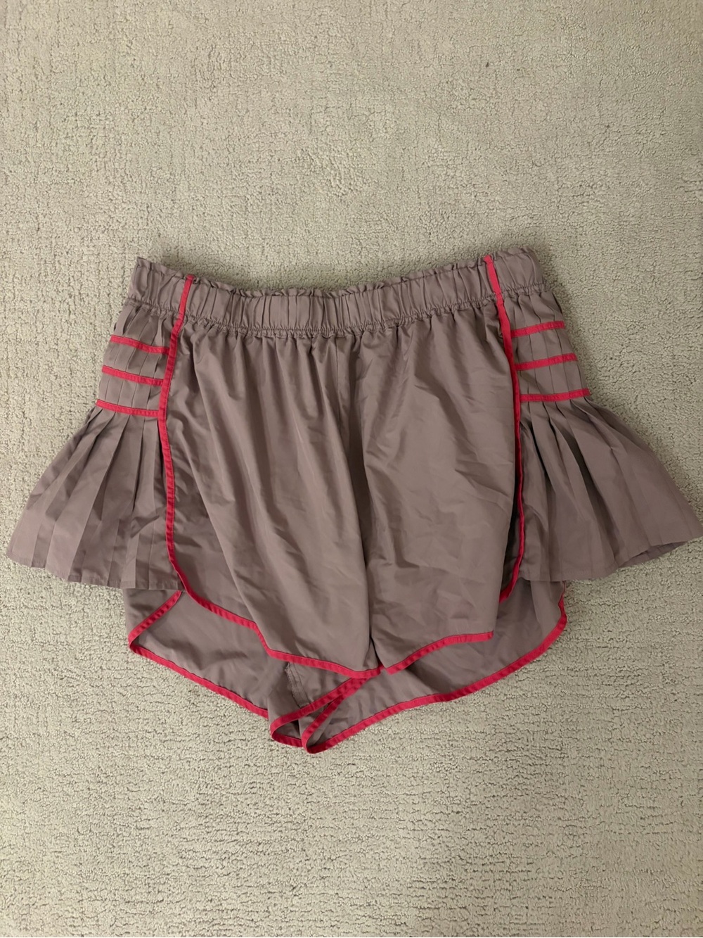 Free People Purple and Pink Trimmed Shorts